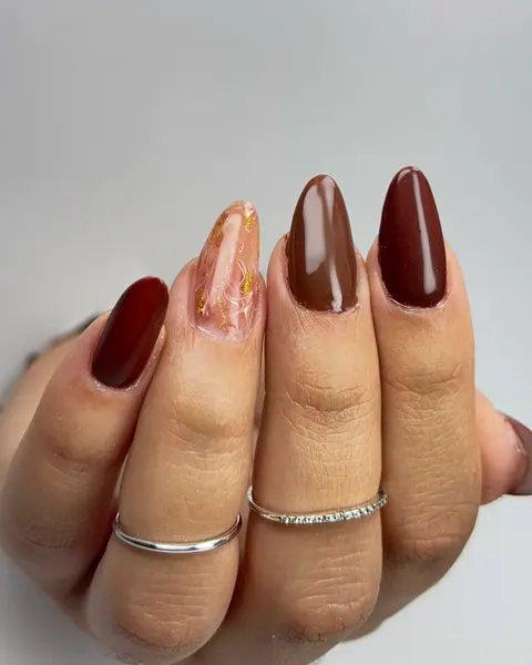 Molde F1 com esmalte marrom